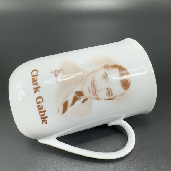 Vintage Hollywood Hall of Fame Museum Porcelain Coffee Mug Cup Clark Gable Mug - Picture 5 of 12